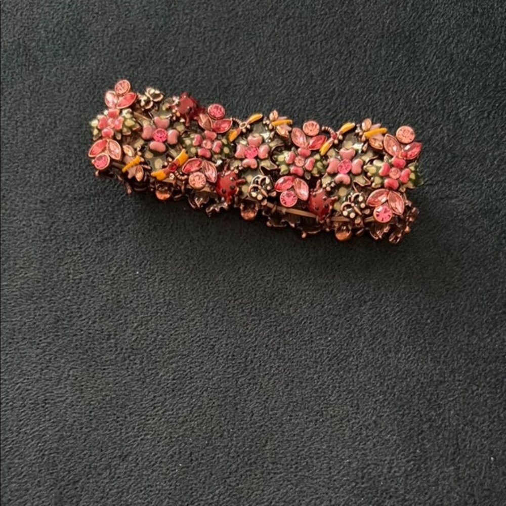 Floral Embellished stretch bracelet. Beautiful colors